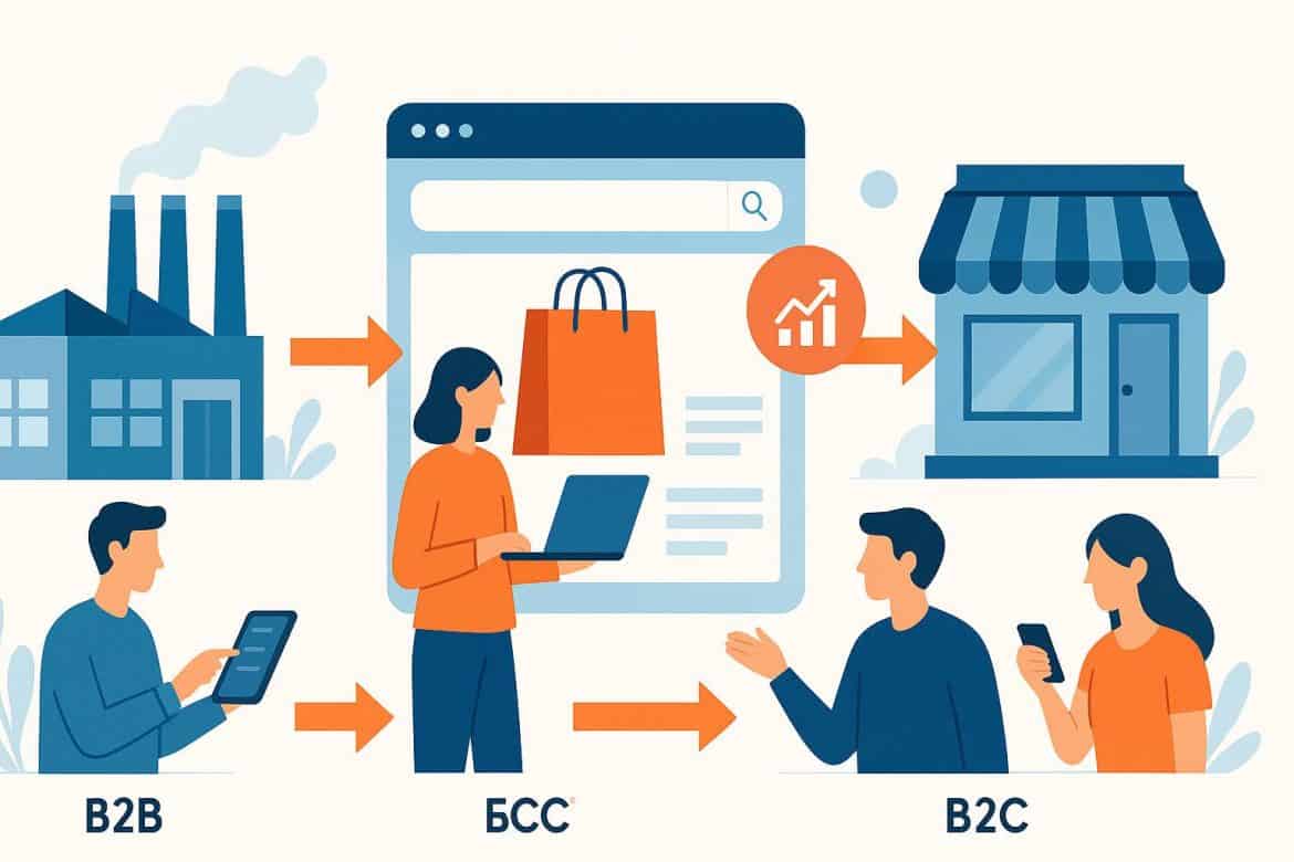 التجارة الإلكترونية B2B B2C B2B2C: كيف يغيّر التحول الرقمي قواعد اللعبة
