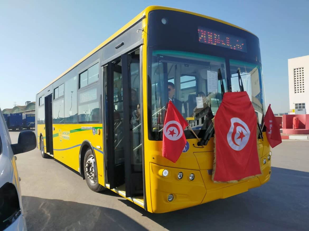 تونس تستلم آخر دفعة من الحافلات الصينية